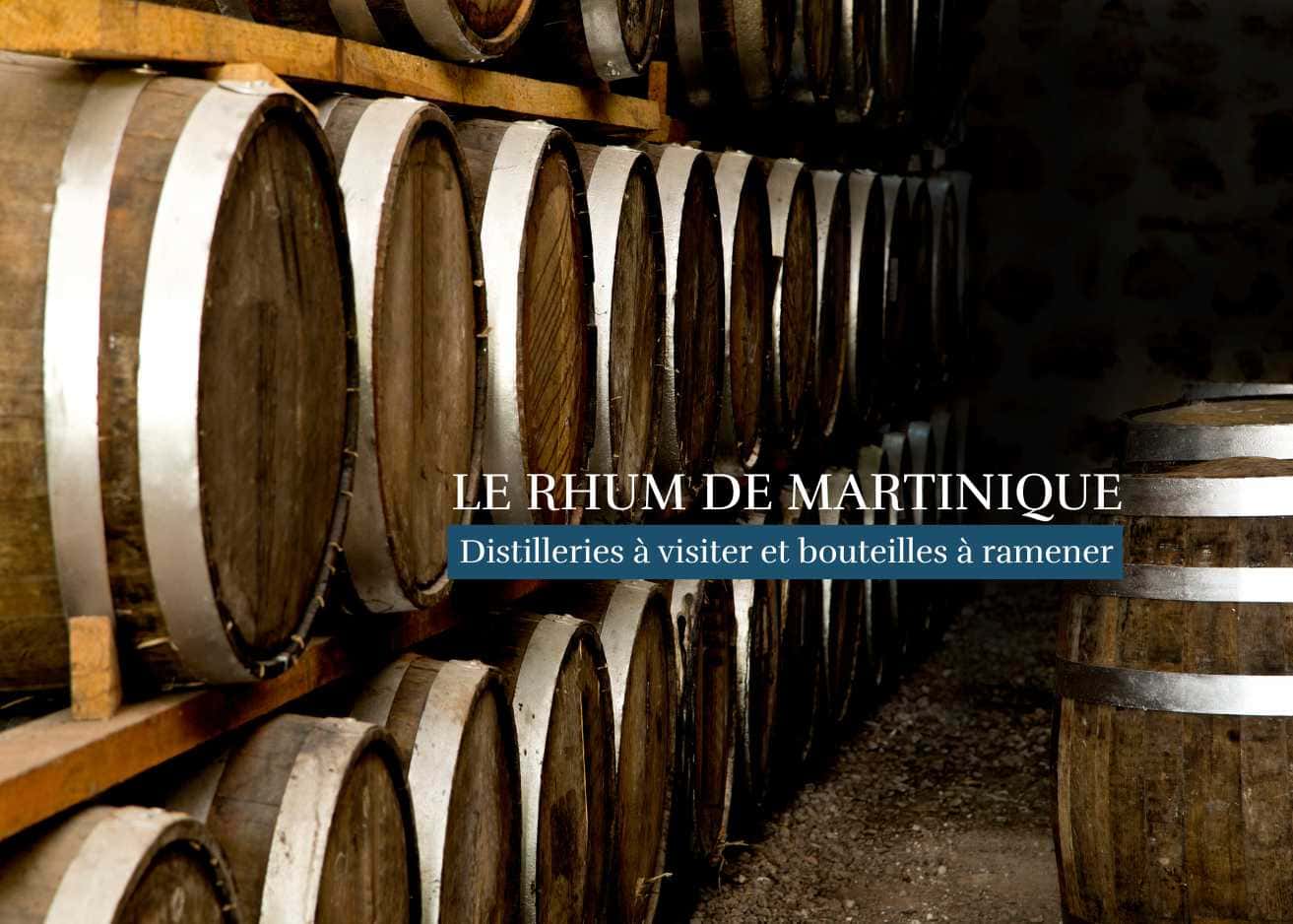 Distillerie de rhum de Martinique avec champs de canne à sucre et dégustation de rhum agricole