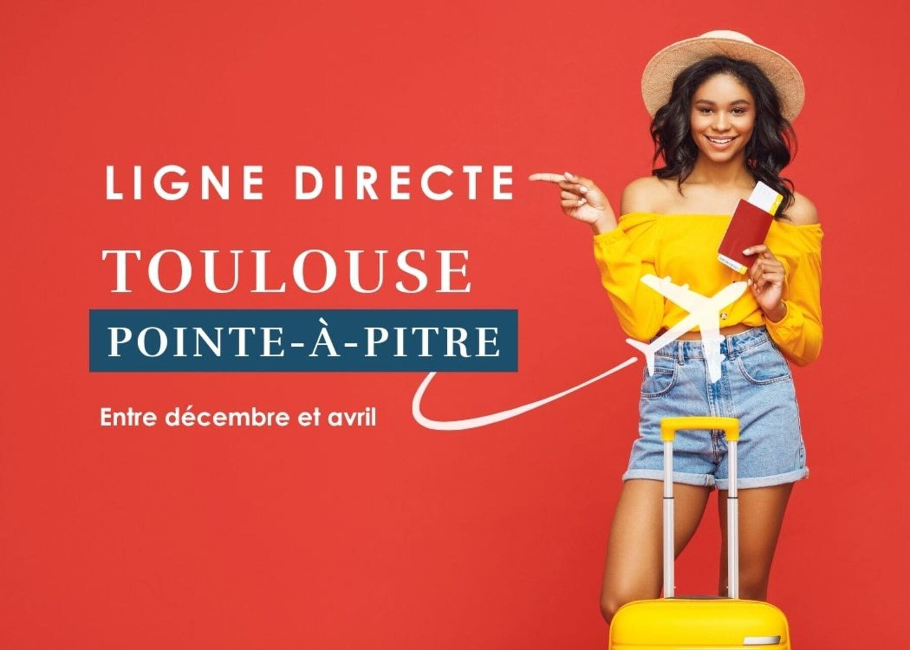 Vol direct Toulouse Guadeloupe Corsair vers Pointe-à-Pitre